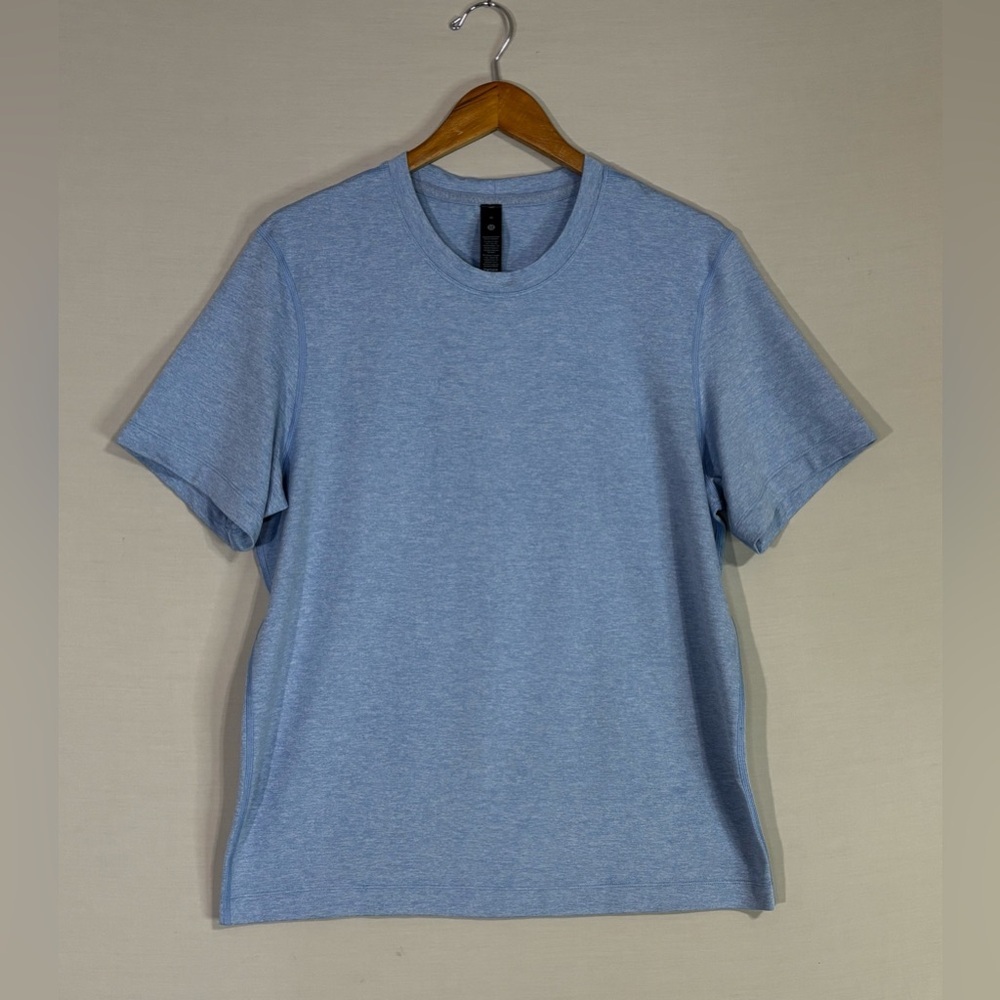Lululemon Blue Heather Short Sleeve Crewneck T Shirt Size M Athletic Active Top